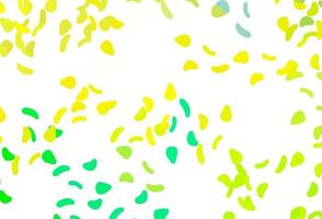 Light Green, Yellow vector texture with random forms.