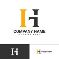 plantilla de vector de logotipo de letra hg, conceptos creativos de diseño de logotipo de gh