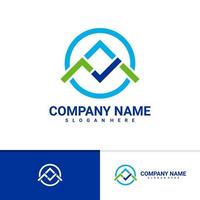 Check House logo vector template, Creative House logo design concepts