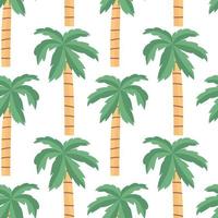 Palm trees seamless pattern. Botanical vector endless backdrop. Repeatable Tropical background.