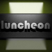 luncheon word of iron on carbon photo