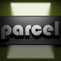 parcel word of iron on carbon photo