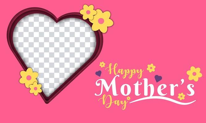 Happy Mothers Day Background. Mother Day Photo Frame Design