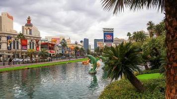 LAS VEGAS , DEC 27, 2019,  Most of the Las Vegas Strip has been designated as an All-American Road, also National scenic byway. photo