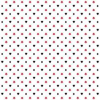 Poker Pattern Background with Red and Black. Vector illustration