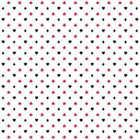 Poker Pattern Background with Red and Black. Vector illustration