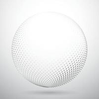 forma de globo abstracto creada a partir de puntos. ilustración vectorial vector