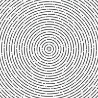 concéntrico de círculo líneas aleatorias abstractas. ilustración vectorial
