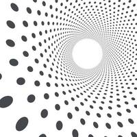 Circle perspective abstract texture dots background for graphics design. Vector illustration