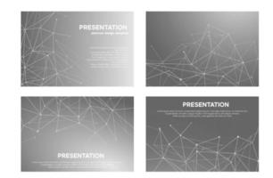 Gray slide design. Abstract background for power presentation. Medical brochure.
