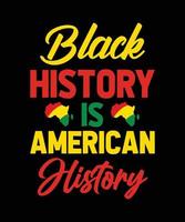la historia negra es historia americana vector