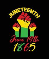 JUNETEENTH TYPOGRAPHY T-SHIRT DESIGN vector