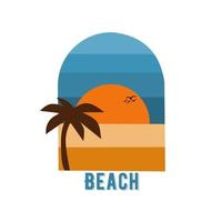 illustration vector graphic of summer background,beach,suitable for background,banner,poster,etc.