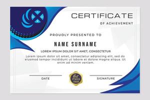 e sports certificate template vector