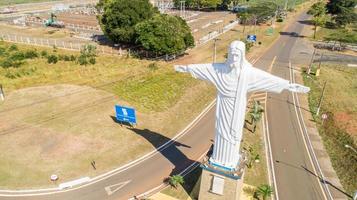 Sao Paulo, Brazil, May 2019 - Aerial view of the Pirassununga city photo