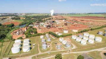 Sao Paulo, Brazil, May 2020 - Aerial view of the Muller Beverage Company photo