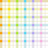 Pastel Rainbow Cute Line Stripe Striped Plaid Checkered Scott Tartan Gingham Cartoon Vector Seamless Pattern Print Background