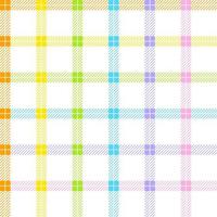 Pastel Rainbow Cute Line Stripe Striped Checkered Scott Plaid Tartan Gingham Cartoon Vector Seamless Pattern Print Background