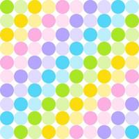 Cute Pastel Rainbow Polkadot Circle Round Sphere Abstract Shape Diagonal Element Gingham Checkered Tartan Plaid Scott Pattern Flat Cartoon Vector Seamless Pattern Print Background Fashion Fabric Mat