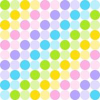 Cute Pastel Rainbow Polkadot Circle Round Sphere Abstract Shape Diagonal Element Gingham Checkered Tartan Plaid Scott Pattern Flat Cartoon Vector Seamless Pattern Print Background Fashion Fabric Mat