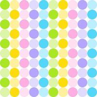 Cute Pastel Rainbow Polkadot Circle Round Sphere Abstract Shape Element Gingham Checkered Tartan Plaid Scott Pattern Illustration Wrapping Paper, Picnic Mat, Tablecloth, Fabric Background vector