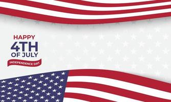 Happy Independence Day background 4th of July vector