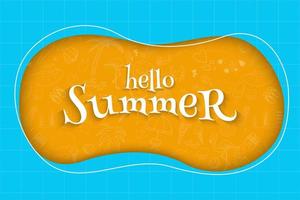 Summer background layout banner design, Horizontal posters, greeting cards, headers for websites vector