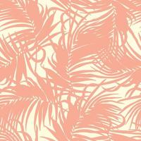 hermosas hojas tropicales rama diseño de patrones sin fisuras. hojas tropicales de fondo sin fisuras patrón floral. ilustración brasileña de moda. diseño de primavera verano para moda, estampados vector