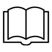 Reading line icon, Book icon vector illustration on white background.