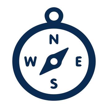 icono de brújula sobre fondo blanco. adecuado para uso web, patrón, diseño, icono, ui, ux, etc. ilustración vectorial. vector