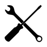 Wrench and screwdriver icon. Setting icon vector for web, computer and mobile app. Vector illustration.