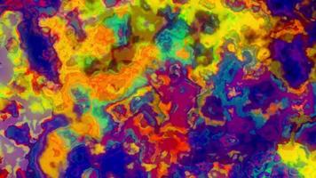 Fondo líquido con textura multicolor abstracto video