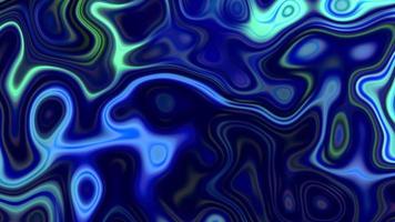 Abstract blue iridescent neon liquid background video