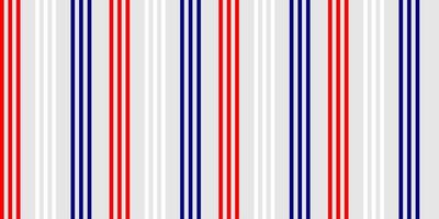 Red, white, grey and blue color of vertical stripe, seamless pattern. Happy Independence Day 4th of July. United State of America, France, Thailand, New Zealand, Netherland, British, Great Britain vector