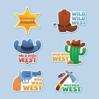 Wild Wild West Lifestyle Elements vector