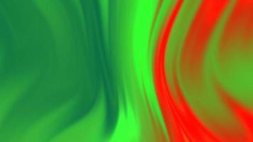 grüner und roter Hintergrund mit flüssigem Farbverlauf. video