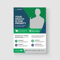 Healthcare Medical Flyer Template vector