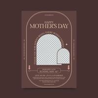 Mothers Day Flyer Template vector