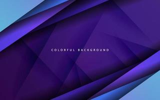 Abstract dynamic shape overlap layer papercut purple bakcground vector