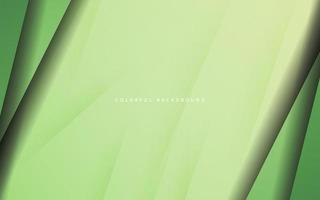 Abstract green color overlap layer background vector