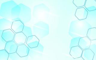 Abstract hexagonal technology background vector