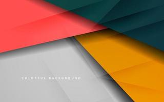 Abstract dynamic shape overlap layer colorful background vector