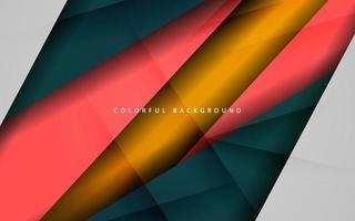 Abstract dynamic shape overlap layer colorful background vector