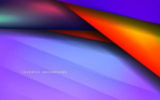 Abstract colorful gradient multicolor overlap layer background vector