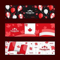 Canada Day Banner Collection vector
