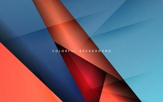 Abstract dynamic shape overlap layer blue and orange color background vector