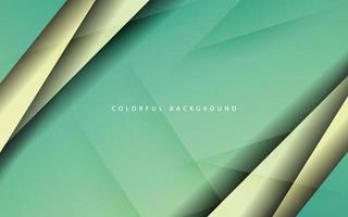 Abstract green turqouise color overlap layer background vector