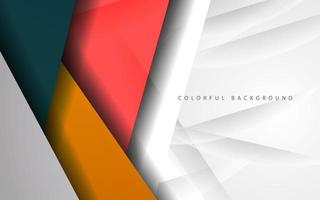 Abstract dynamic shape overlap layer colorful background vector