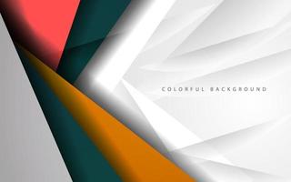 Abstract dynamic shape overlap layer multicolor background vector