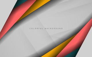 Abstract dynamic shape overlap layer colorful background vector